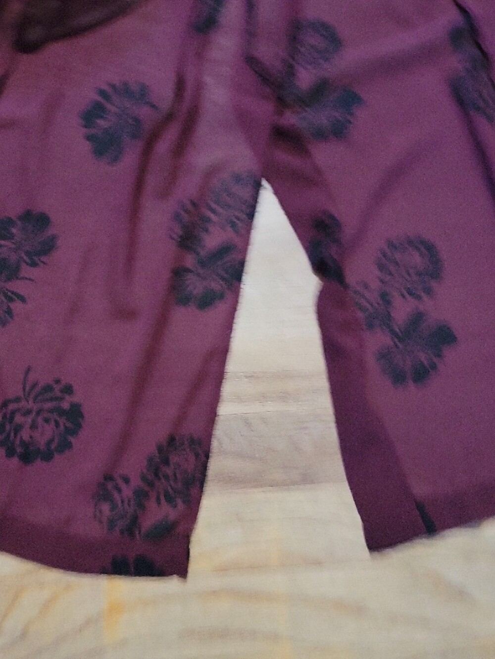 Forever 21 Sz S Mauve Floral Sheer Duster Cardigan - Picture 5 of 7
